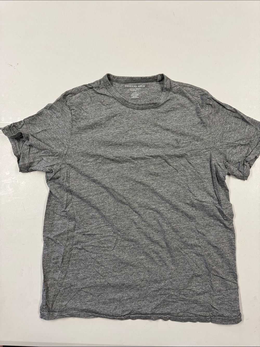 American Eagle Outfitters Gray Heather Crew Tee